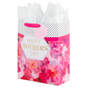 15.5" Fuchsia Floral XL Mother's Day Gift Bag With Tissue, , large image number 6