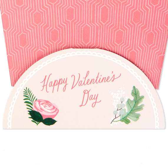 Happy Heart Flower Bouquet 3D Pop-Up Valentine's Day Card, , large image number 4
