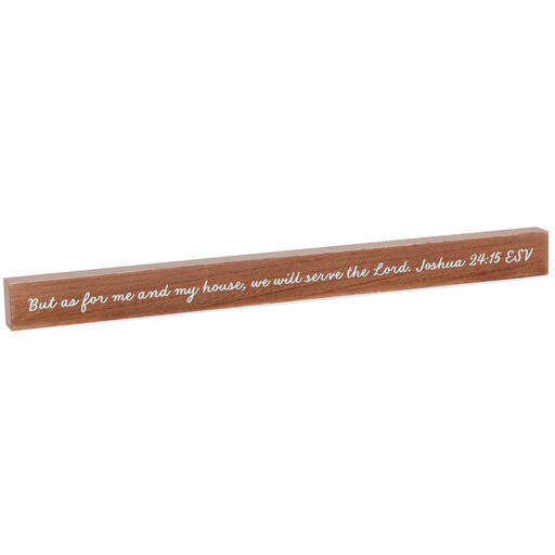 As for Me and My House Scripture Quote Sign, 23.5x2, 