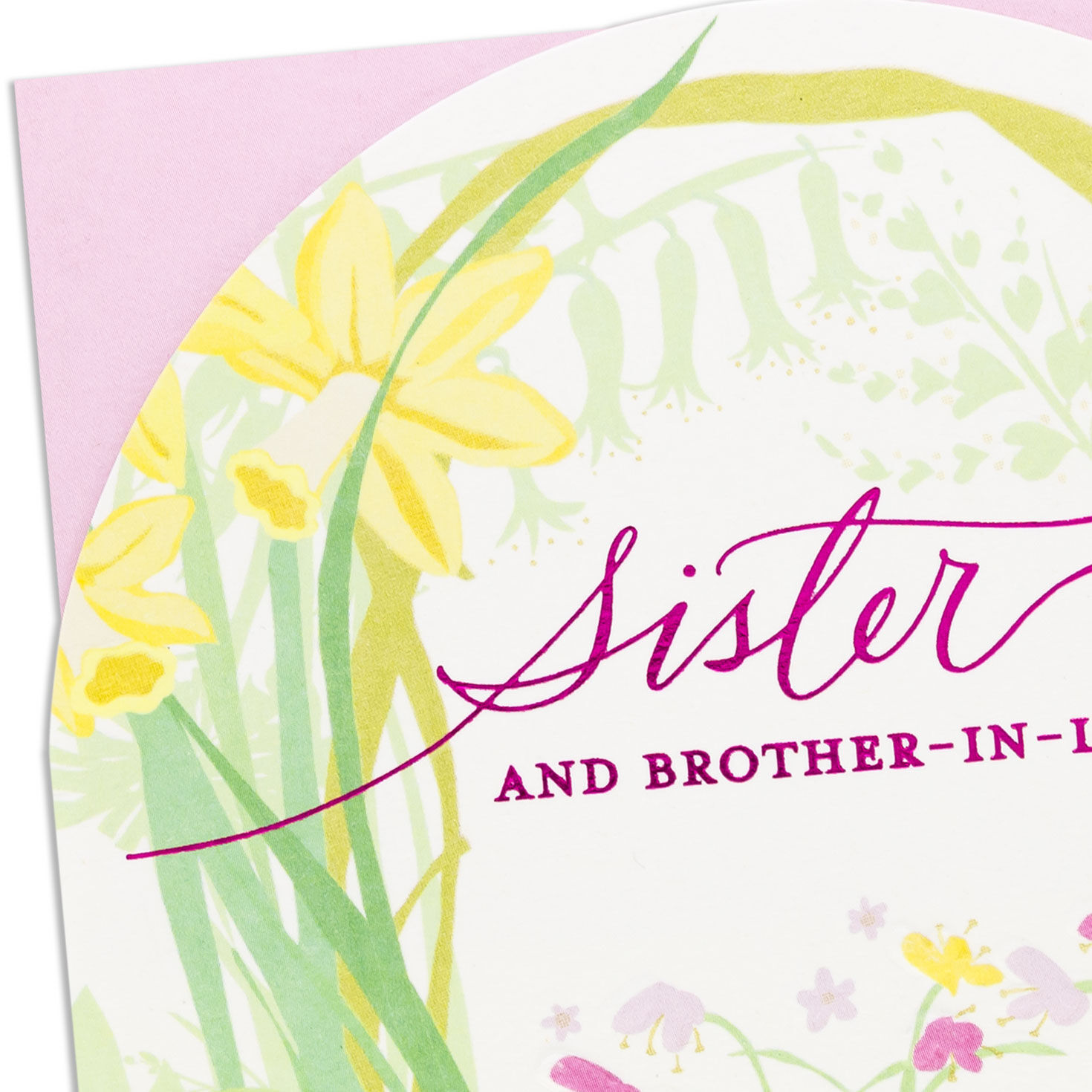 Rustic Basket Easter Card for Sister and Brother-in-Law Card Front Detail image number 5