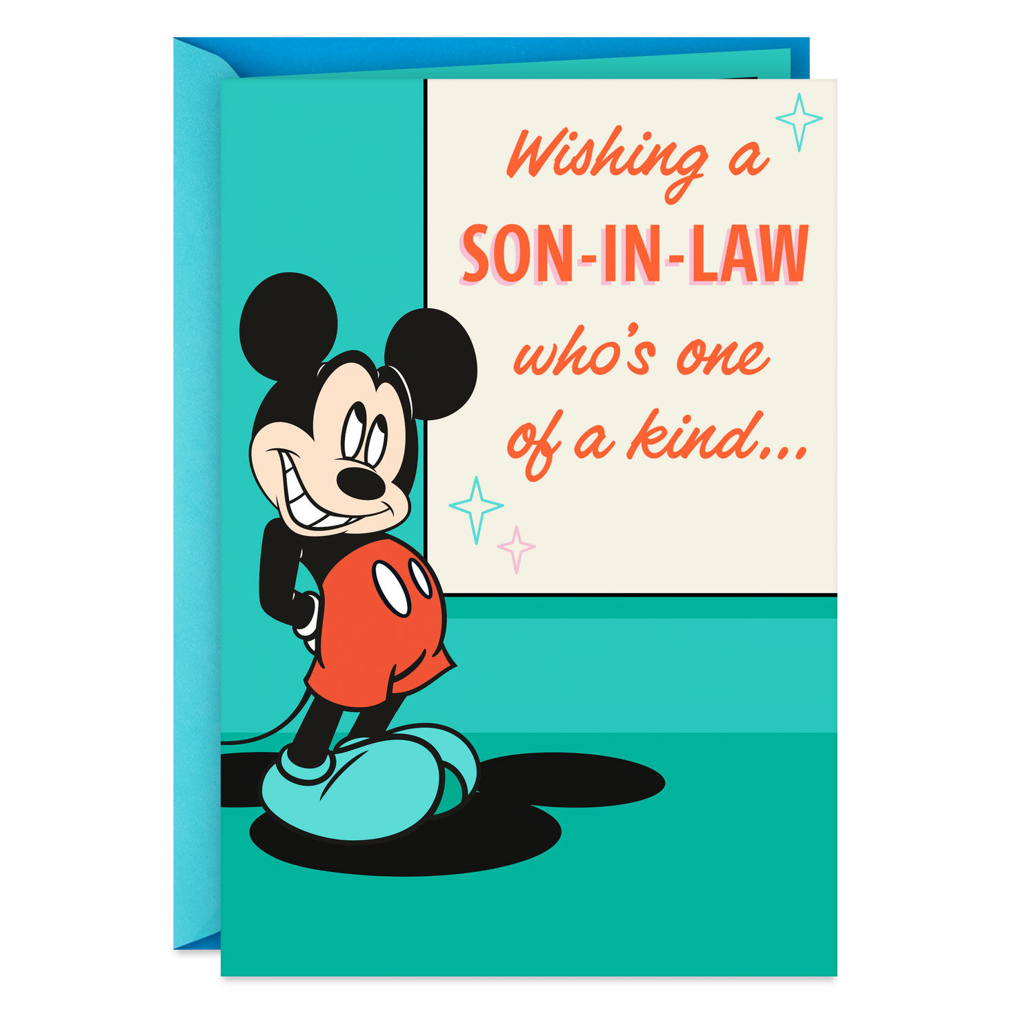 Disney Mickey Mouse Wonderful Kind of Day Father's Day Card for Son-in-Law