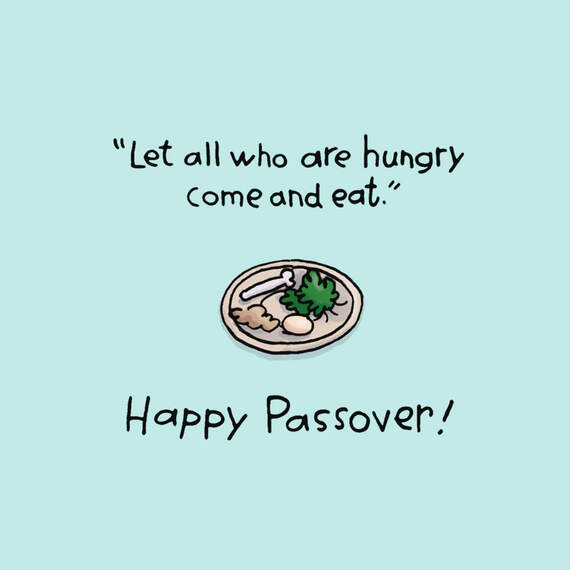 Hungry Easter Bunny Funny Passover Card, , large image number 2
