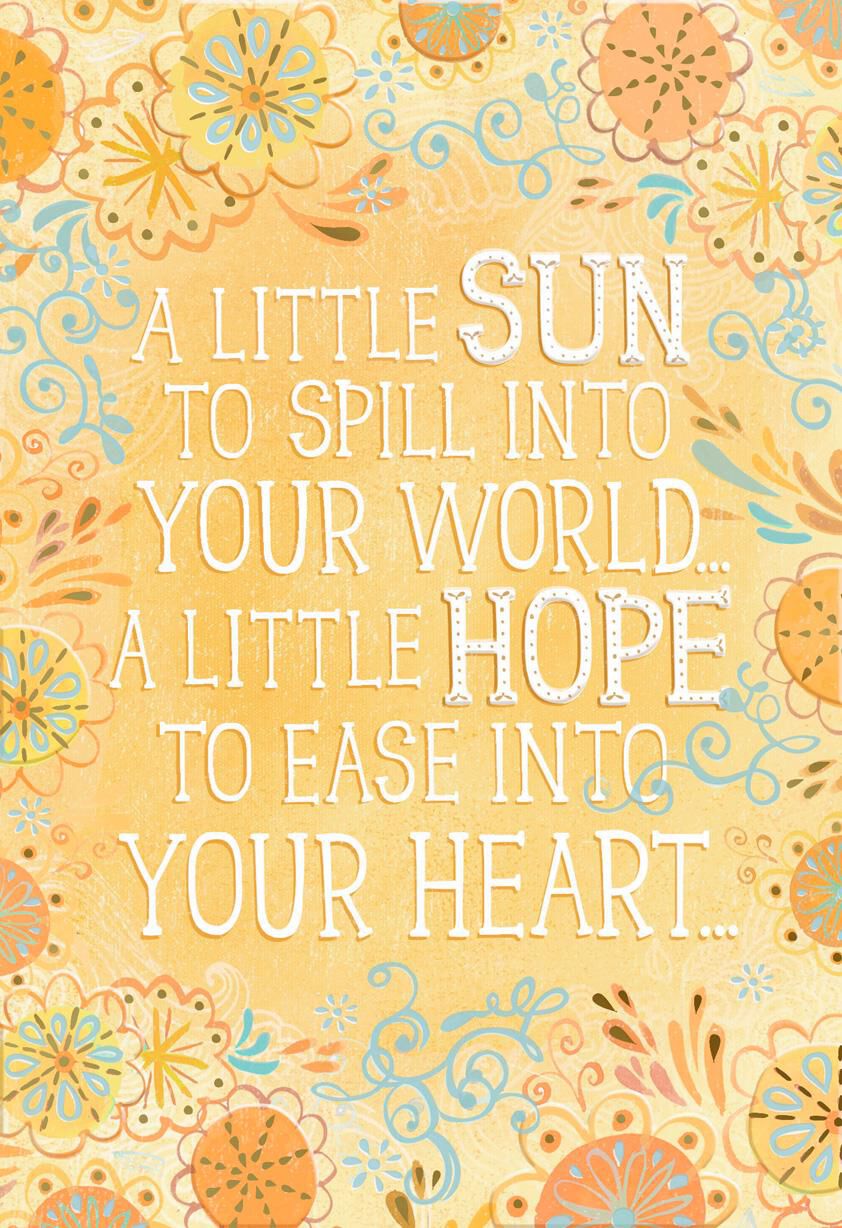 A Little Sun Sympathy Card