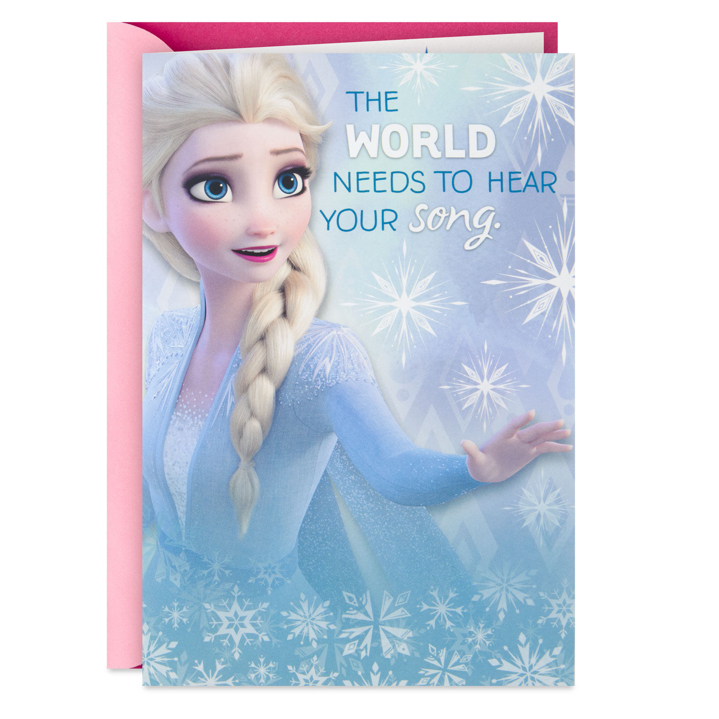 Disney Frozen 2 Elsa Sing Your Song Musical Birthday Card for Kids