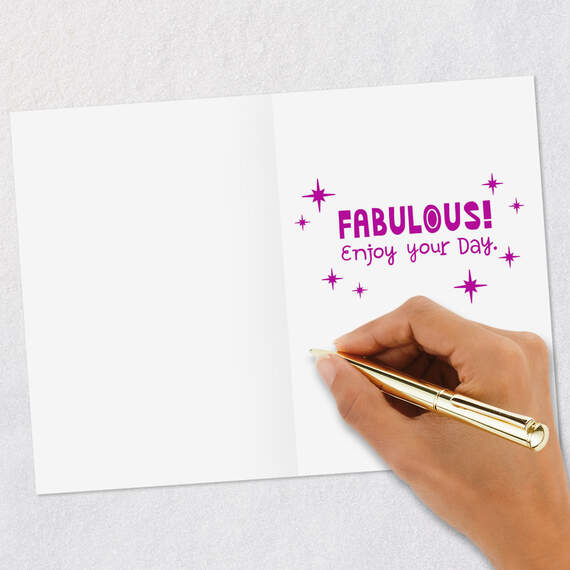 Young, Then Fabulous Funny Birthday Card, , large image number 6
