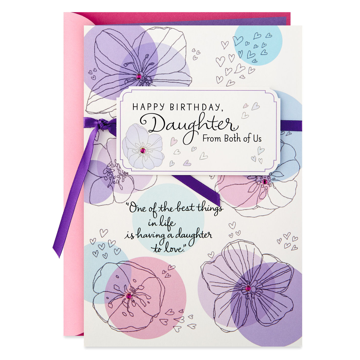 love you so much birthday card for daughter from both greeting cards hallmark love you so much