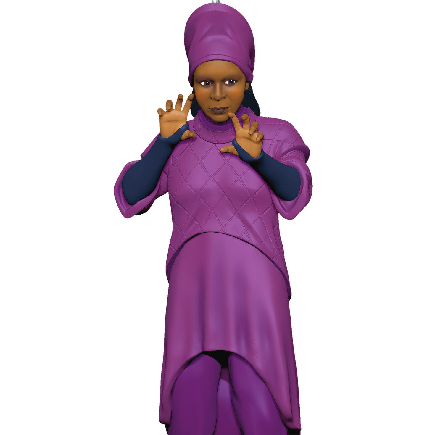 Star Trek Next Generation Guinan Keepsake Ornament closeup view image number 5