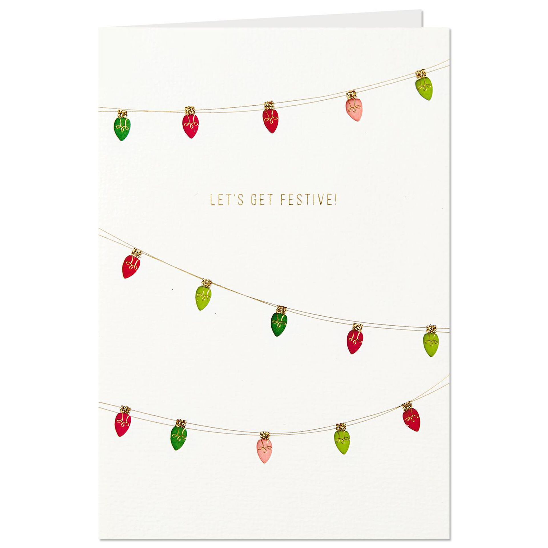 Christmas Lights Christmas Card 