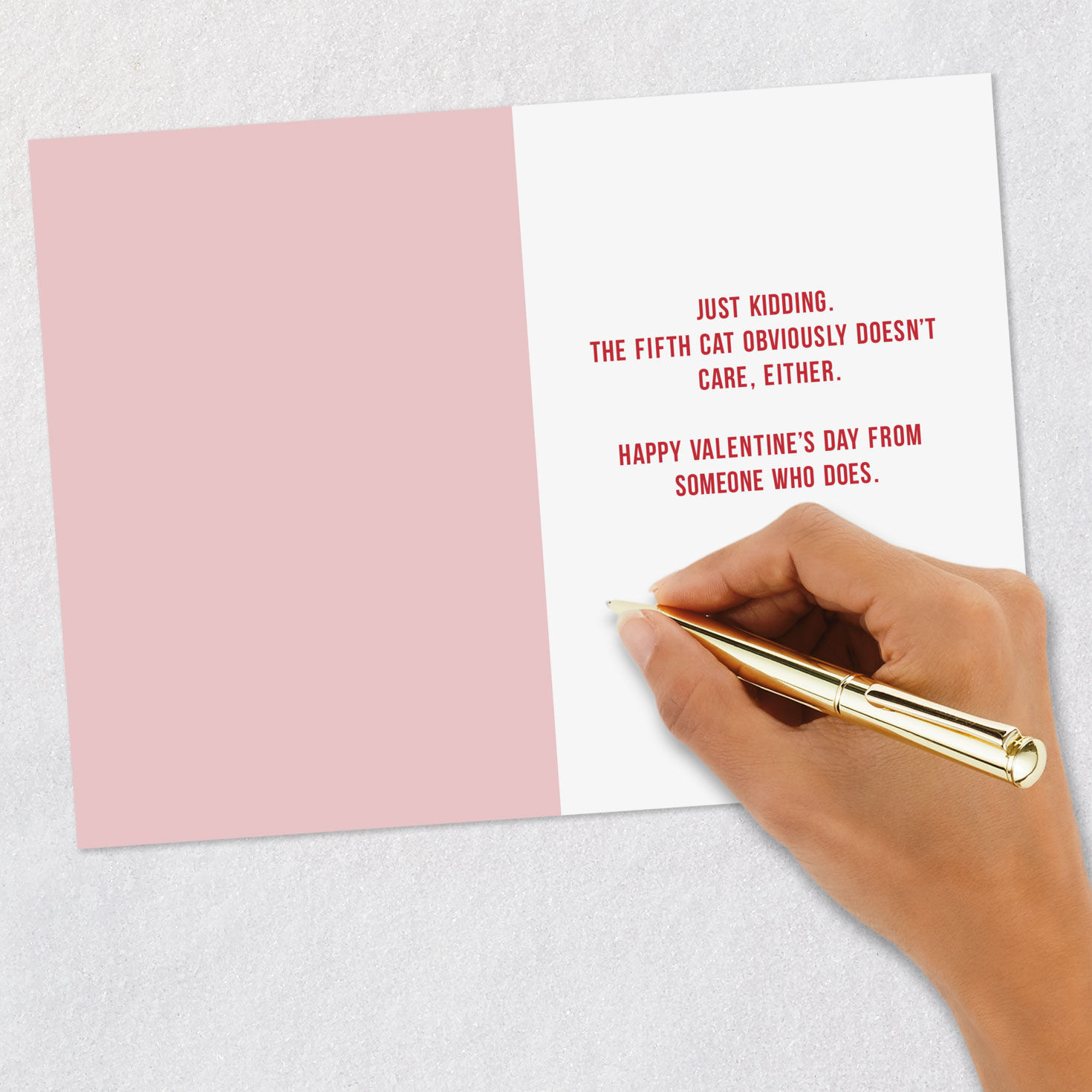 Cute Cat Photo Grid Funny Valentine's Day Card Signing card image number 6