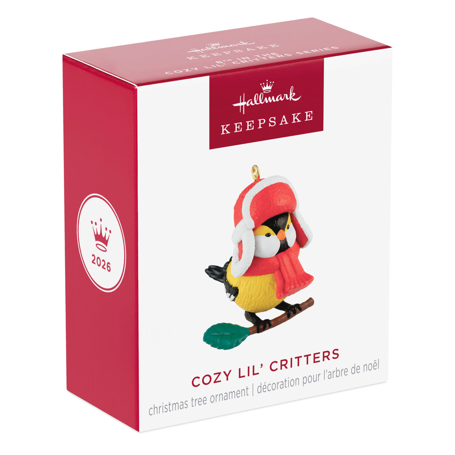 Yellow Bird in Hat and Scarf Keepsake Ornament Package Front image number 7