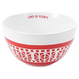 Land of Plenty Medium Ceramic Patriotic Serving Bowl, Land of Plenty Medium Ceramic Patriotic Serving Bowl, , large