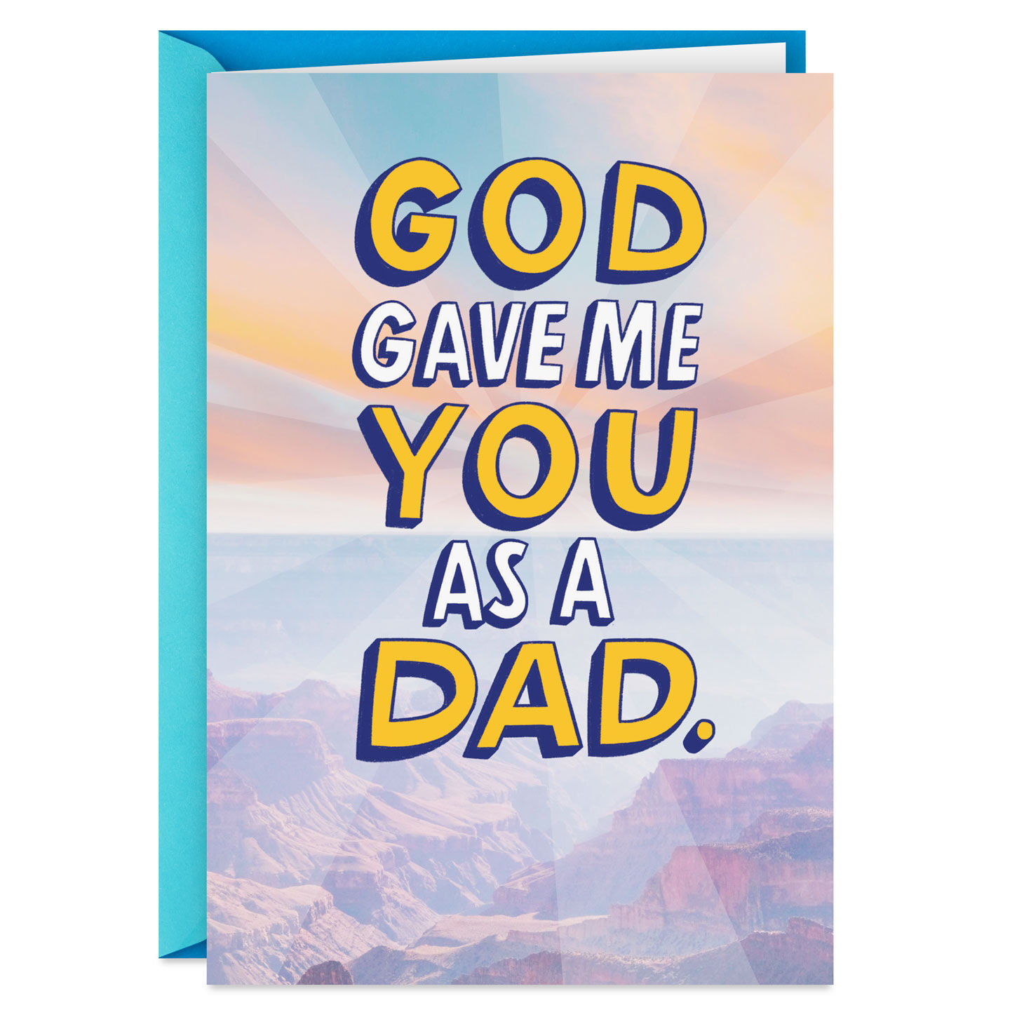 God Gave Me You Funny Father's Day Card for Dad