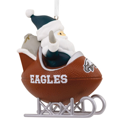 NFL Philadelphia Eagles Santa Football Sled Hallmark Ornament, 