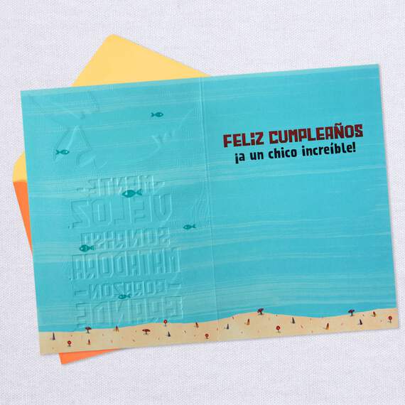Smiling Shark Spanish-Language Birthday Card for Him, , large image number 3