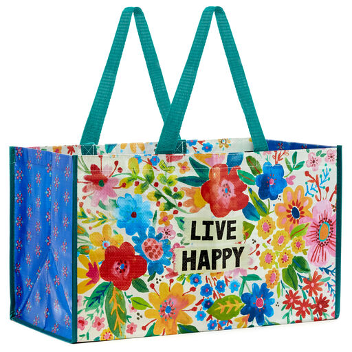Natural Life Live Happy Carry All Tote Bag, 