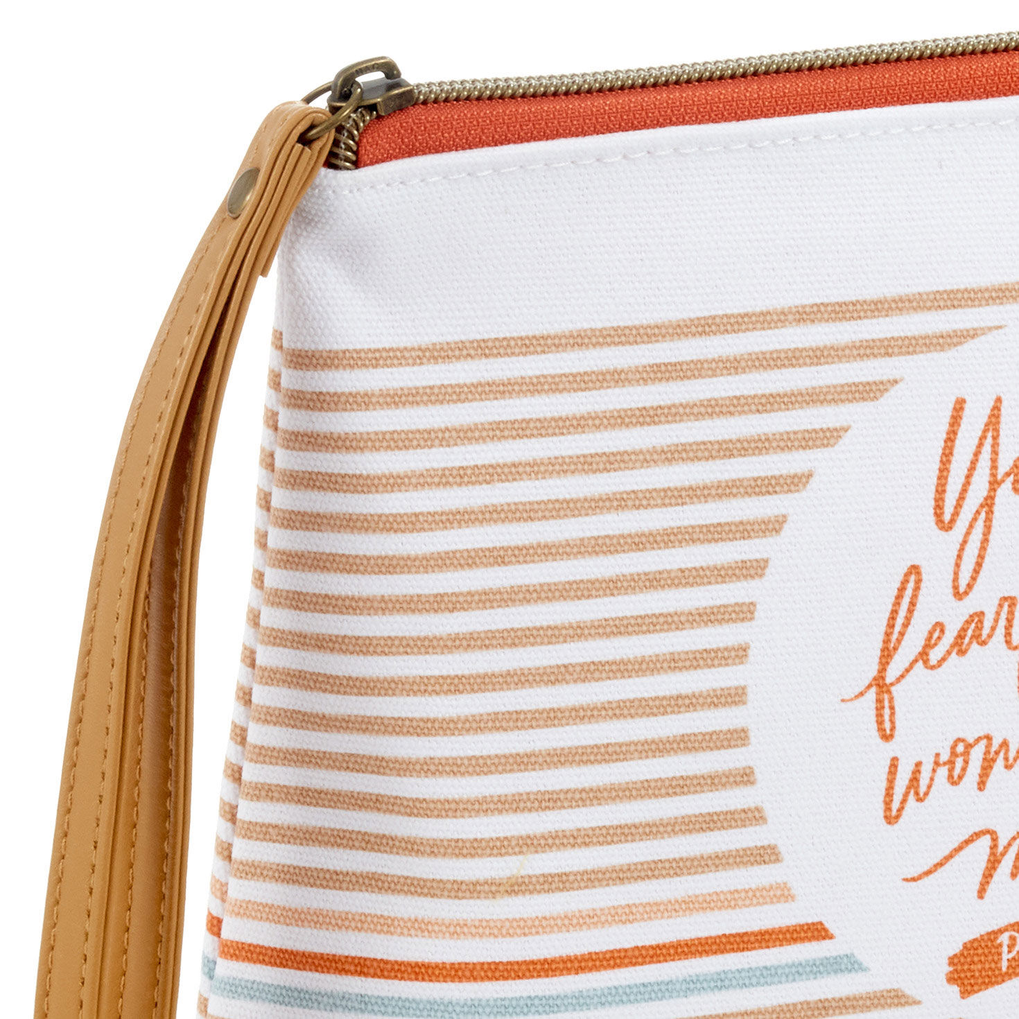 Wonderfully Made Striped Canvas Pouch With Wrist Strap for only USD 16.99 | Hallmark