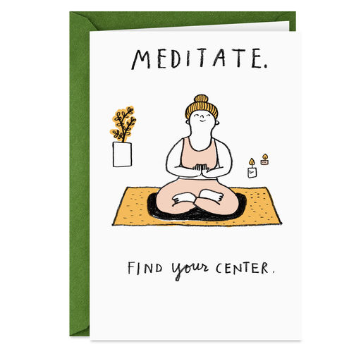 Meditation and Wine Card, 