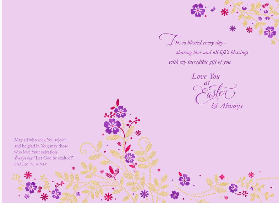 for the love of my life religious easter card greeting cards