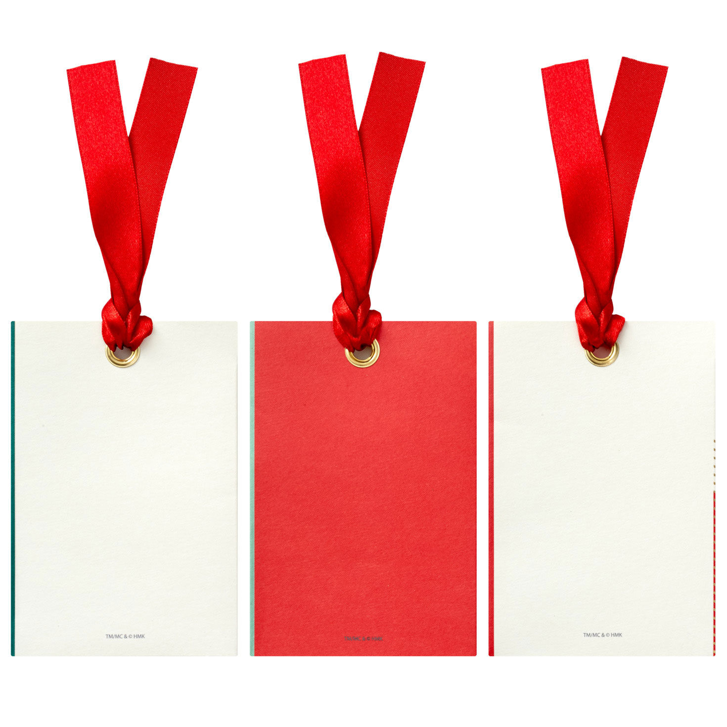 Modern and Merry Christmas Gift Card Holder Tags back flat image number 4