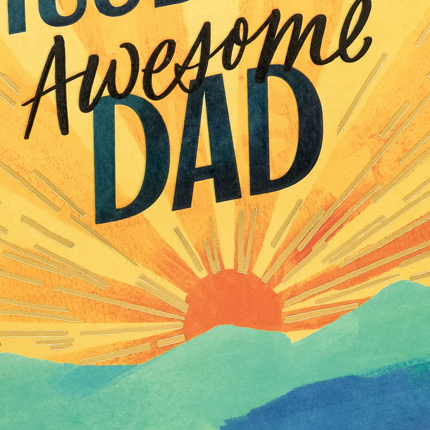 Sunrise Landscape Father's Day Card Card Front Detail image number 5