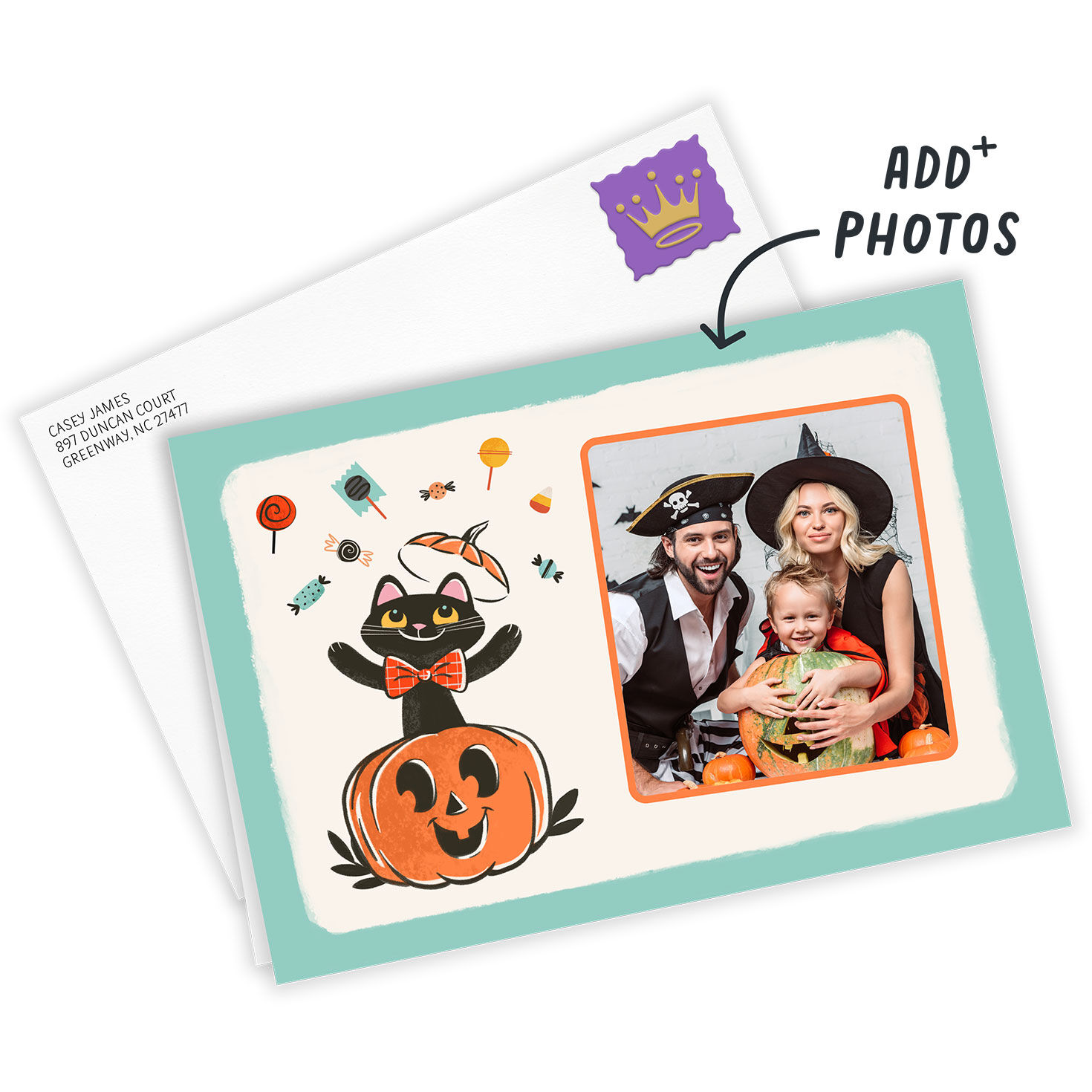 Black Cat Surprise Custom Halloween Card for only USD 4.99 | Hallmark