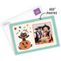 Black Cat in Pumpkin Personalized Halloween Card Card Front indicating personalization image number 2