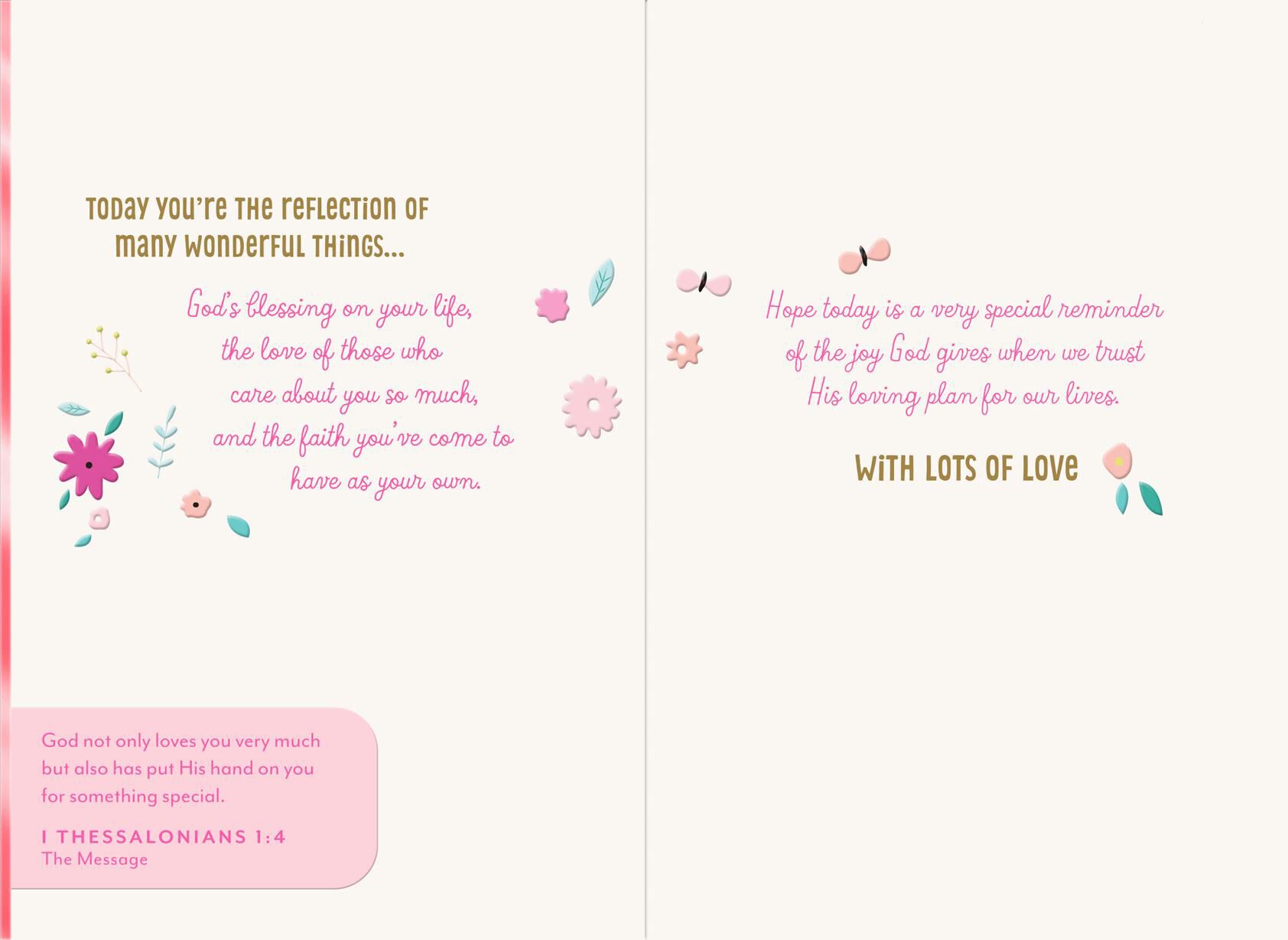 Thanking God For You Confirmation Card for Daughter