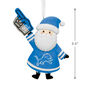 Detroit Lions Santa Fan Christmas Ornament measurement image number 3