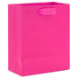 6.5" Solid Hot Pink Small Gift Bag, Hot Pink, large image number 6