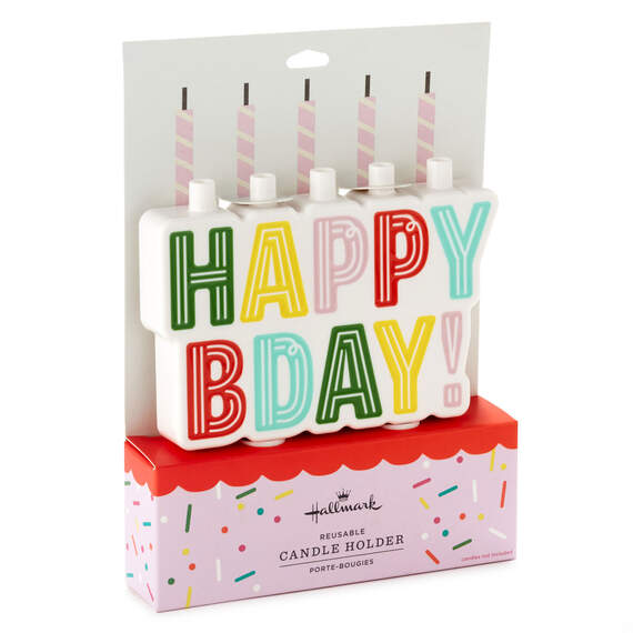 Happy Birthday Candle Holder, , large image number 4