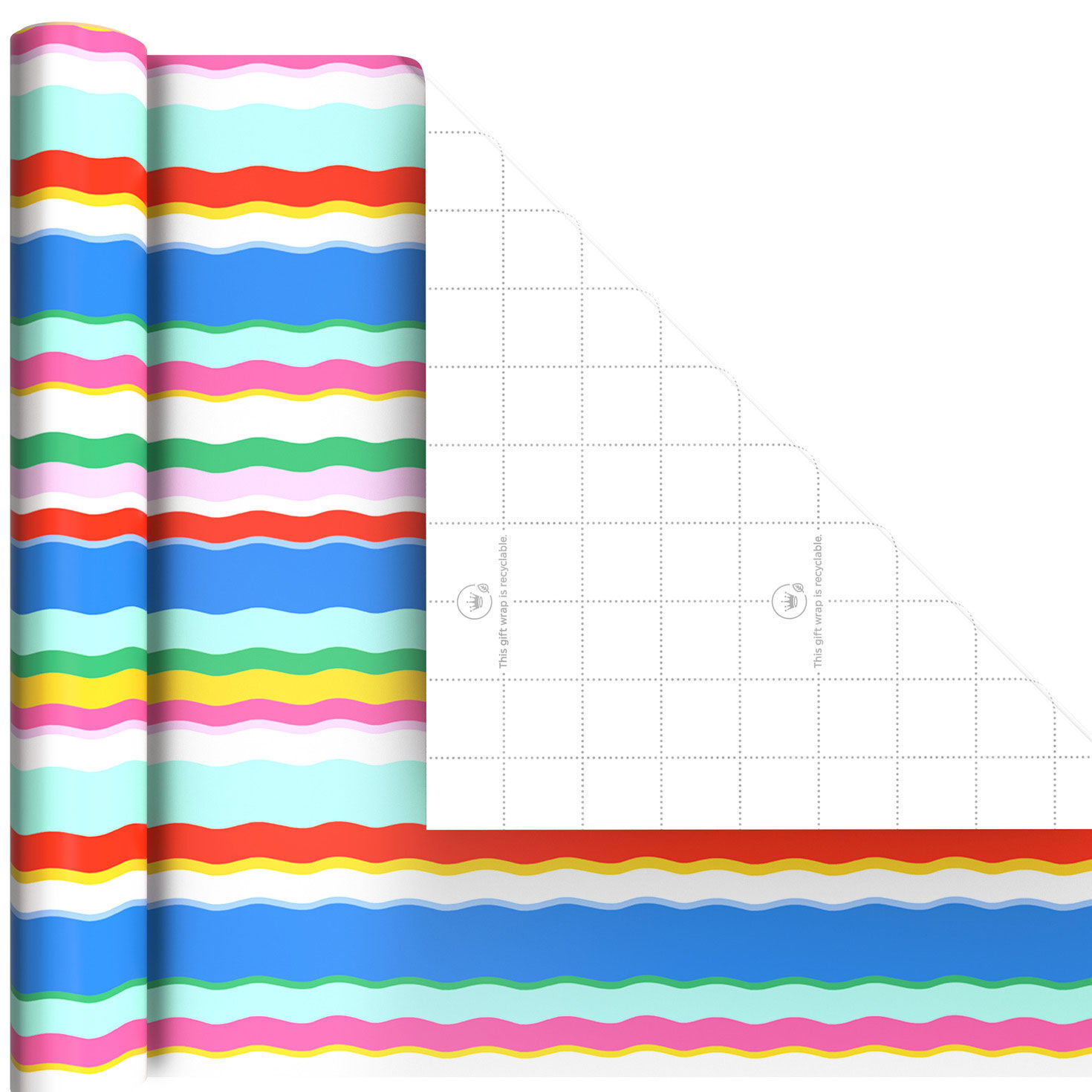 Stripes, Balloons and Dots Mini Gift Wrap Rolls Wrap Square image number 5