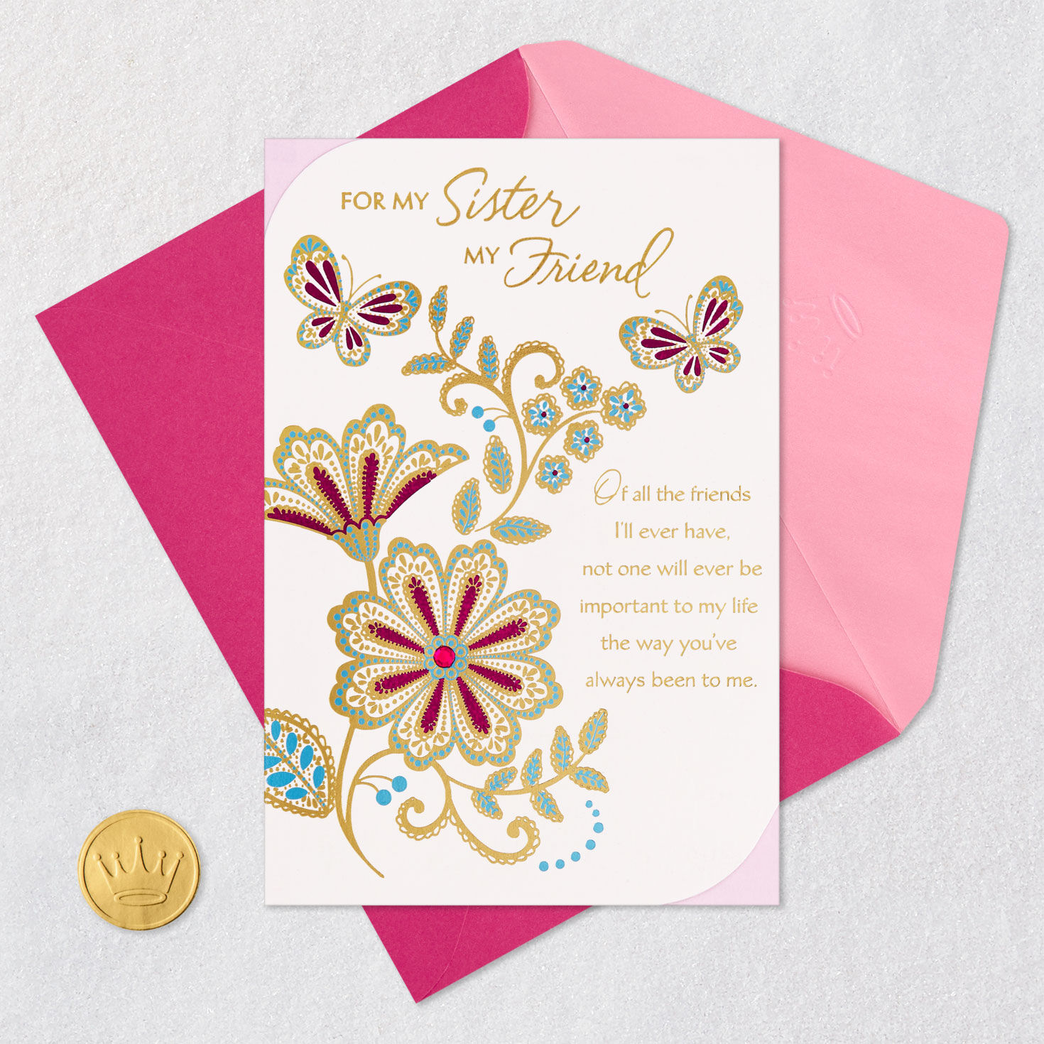 My Sister, a Friend I'm Always Grateful For Birthday Card, , large image number 6