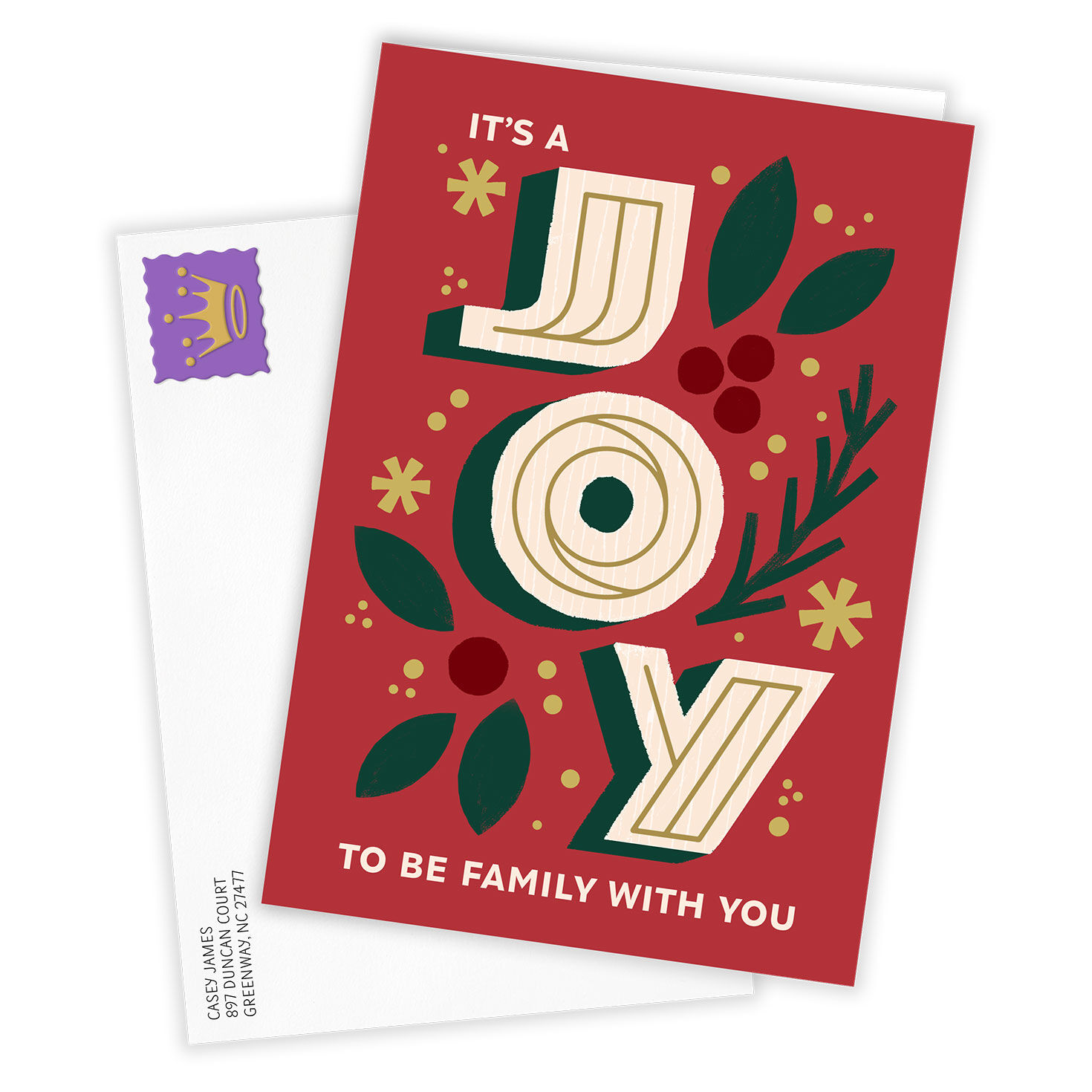 Joyful Memories Custom Holiday Card, , large image number 2