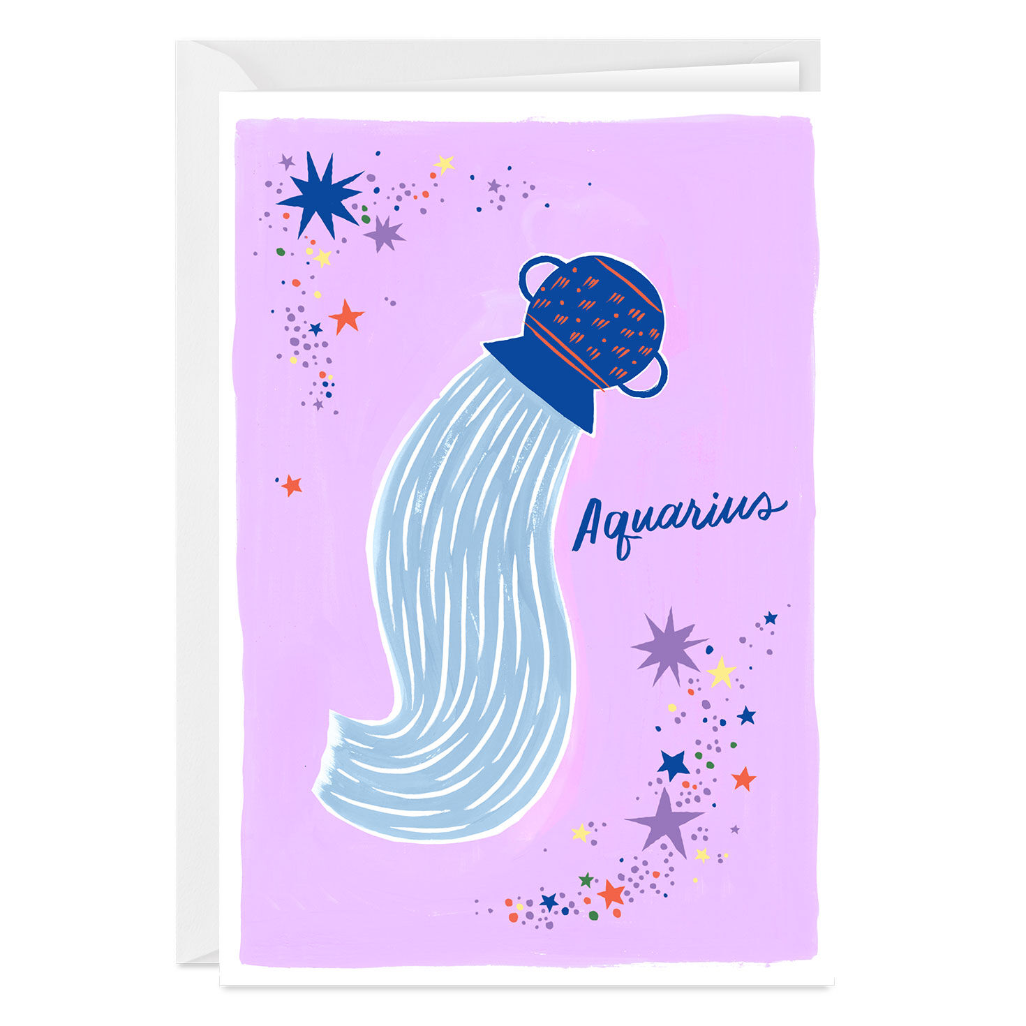 Bold and Bright Aquarius Zodiac Custom Card for only USD 4.99 | Hallmark