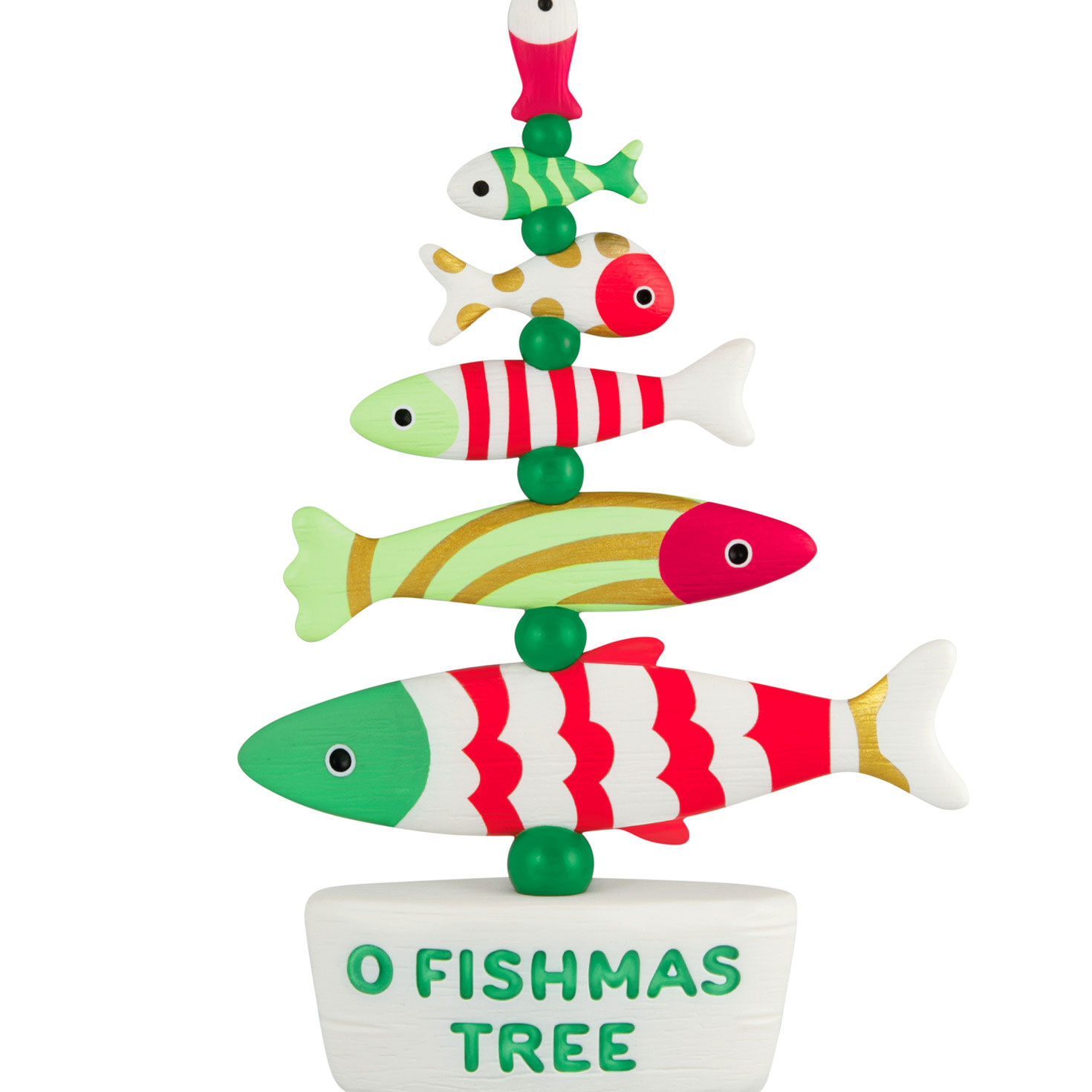 Colorful Fish Tree Keepsake Ornament  image number 5