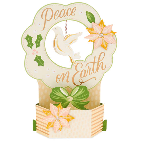 Peace on Earth and in Your Heart 3D Pop-Up Christmas Card, , large image number 2