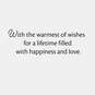 Wishes of Happiness and Love Wedding Shower Card, , large image number 2