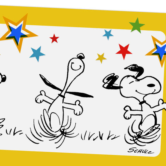 Peanuts® Snoopy Happy Dance Graduation Money Holder Card, , large image number 4