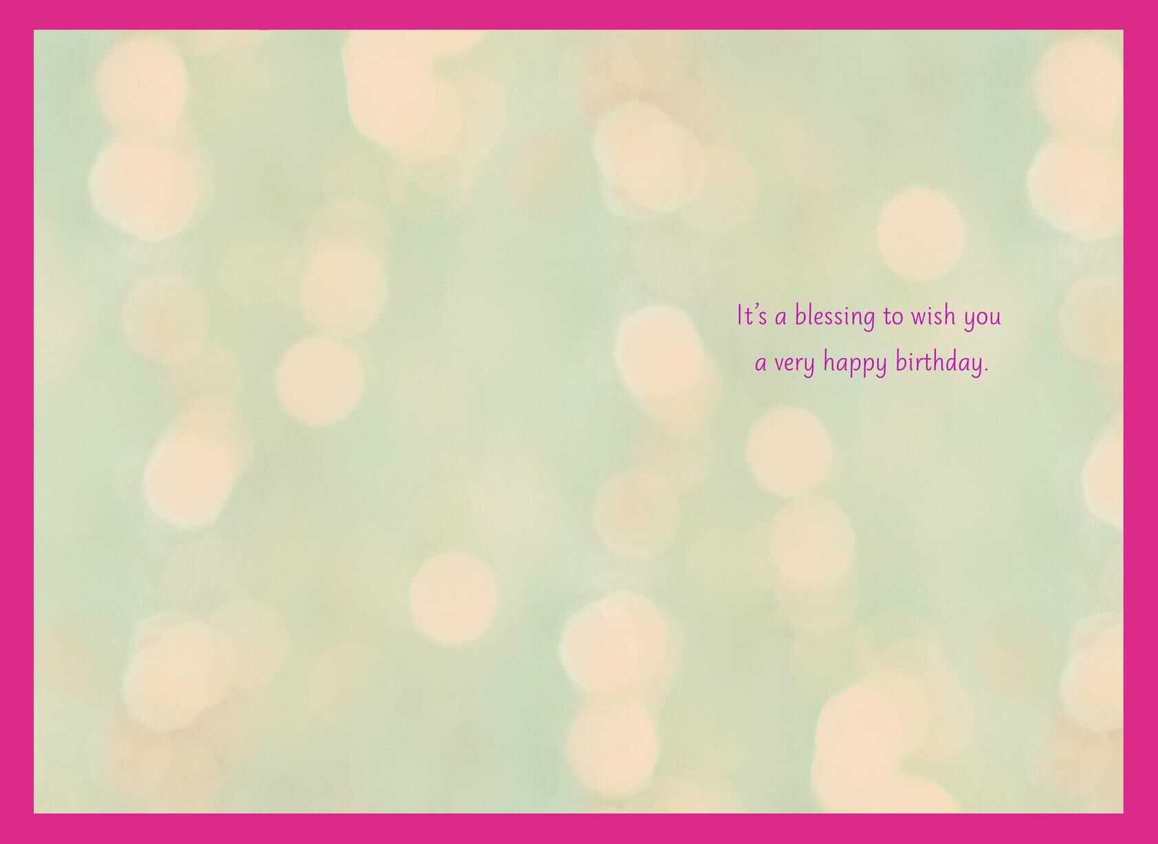 Field of Pink Flowers Birthday Card for Godmother
