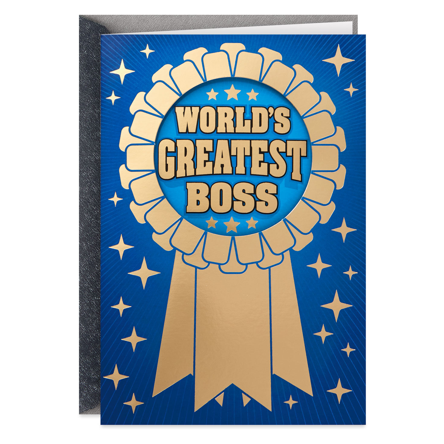 World's Greatest Boss Funny Boss's Day Card From All With Button for only USD 5.99 | Hallmark