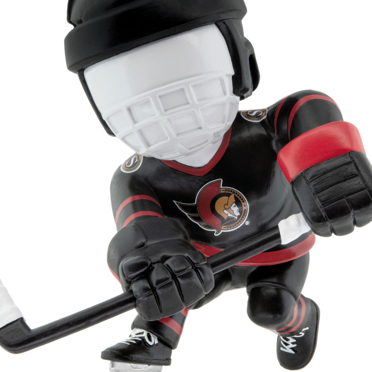 Ottawa Senators Hockey Player Christmas Ornament closeup view image number 5