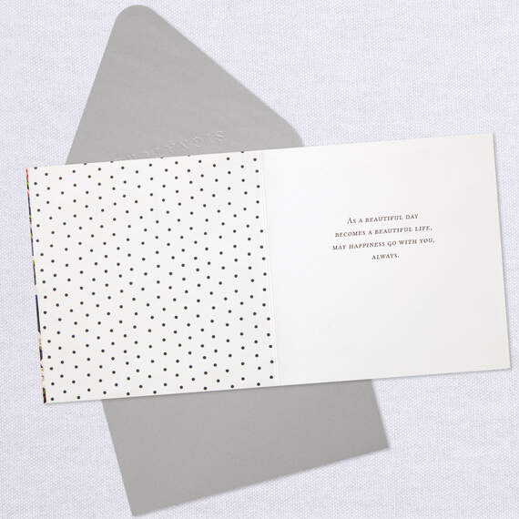 May Happiness Go With You Wedding Card, , large image number 3