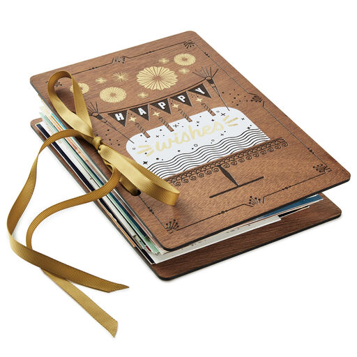 Happy Wishes Birthday Card Keeper, 