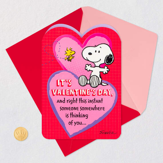 Peanuts® Snoopy Thinking of You Valentine's Day Card, , large image number 5