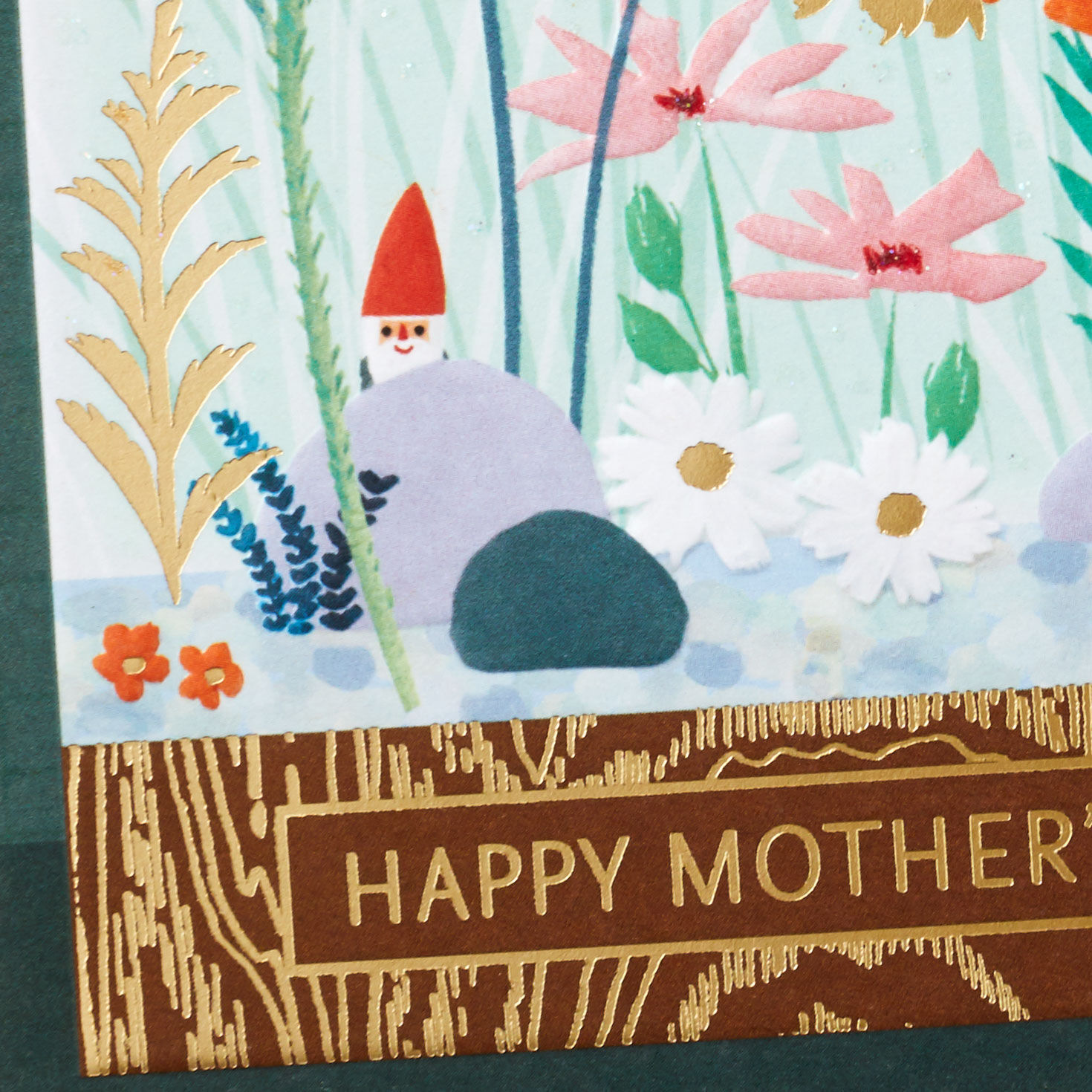 Flowers and Butterfly Cloche Mother's Day Card Card Front Detail image number 4