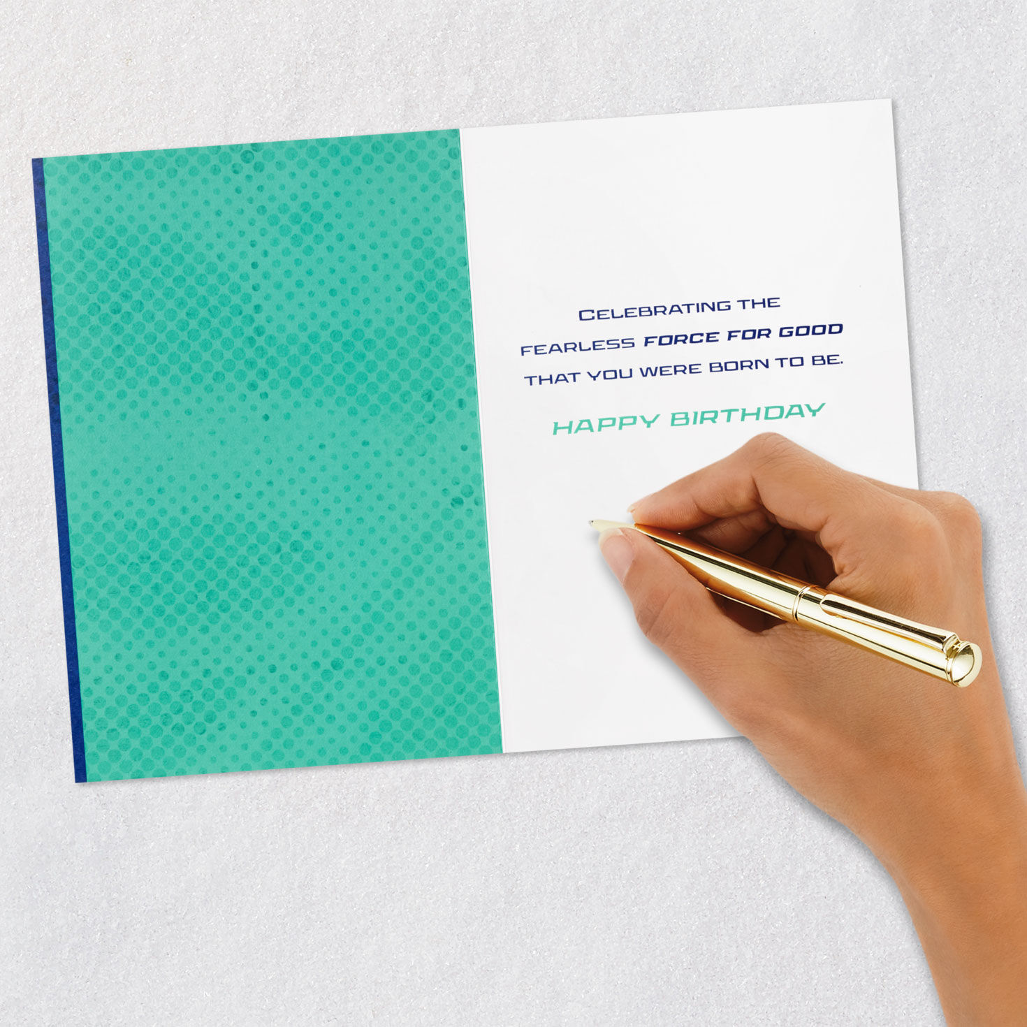 Superman Birthday Card signing card image number 6