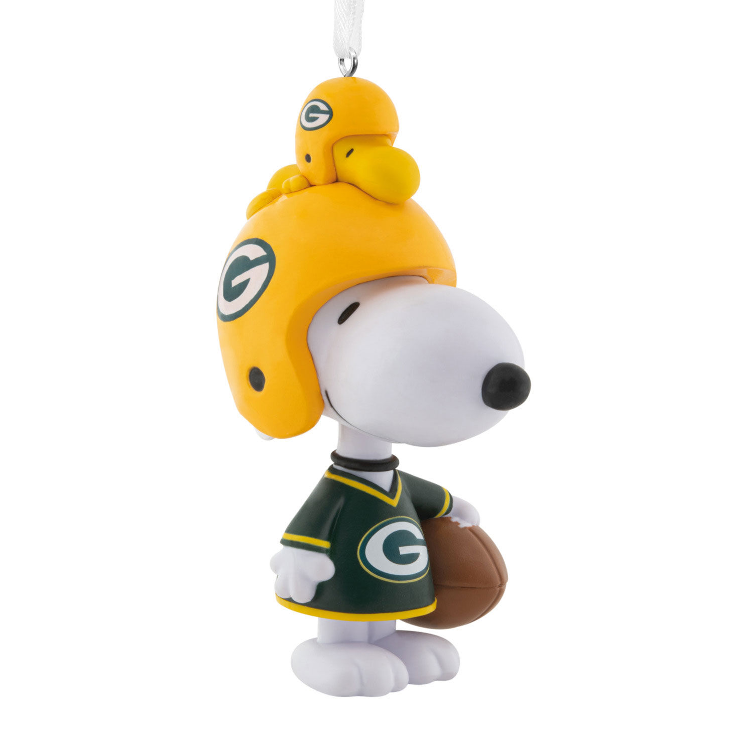 Peanuts® Snoopy & Woodstock NFL Green Bay Packers Bobblehead Hallmark Ornament