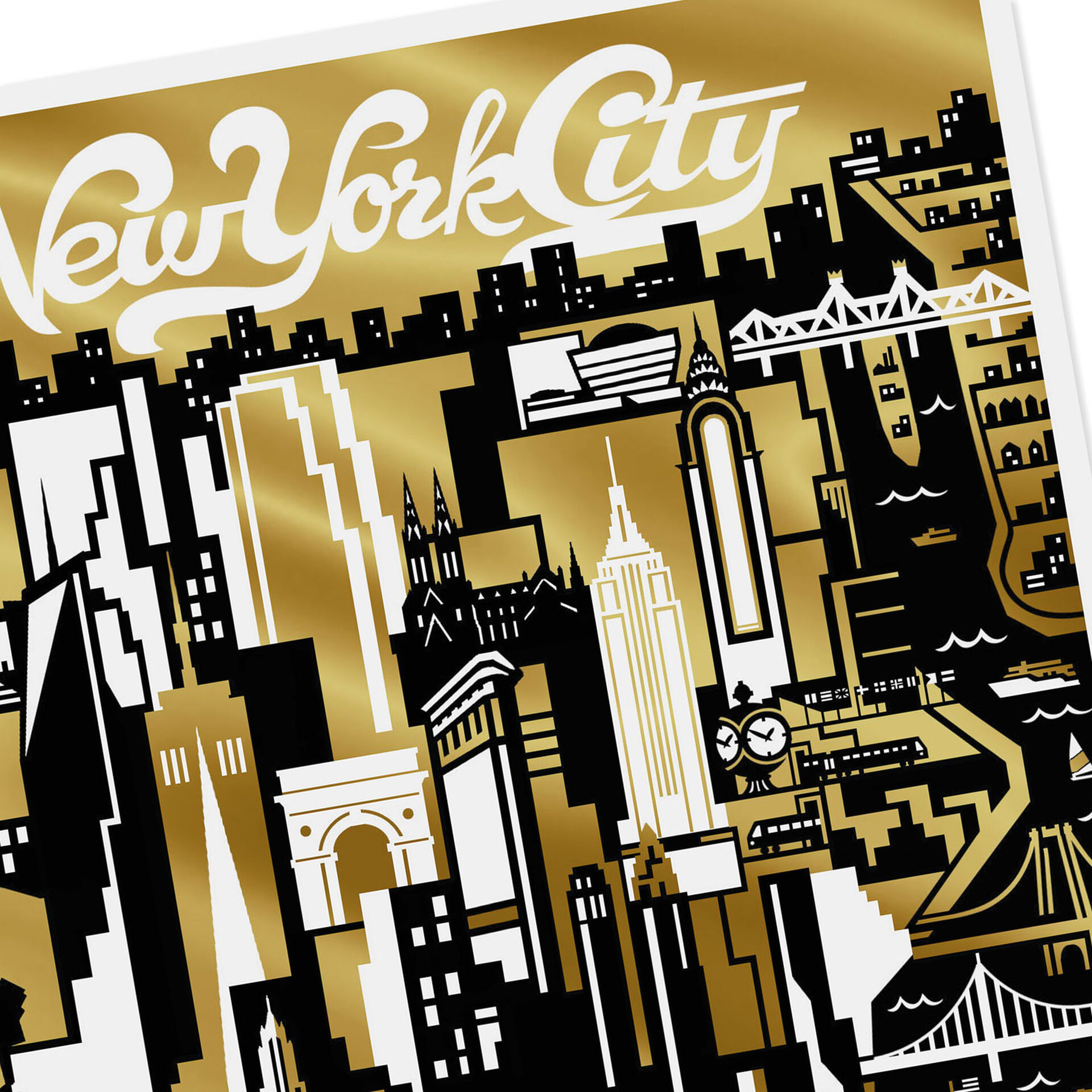 New York City Skyline and Icons Blank Card - Greeting Cards - Hallmark