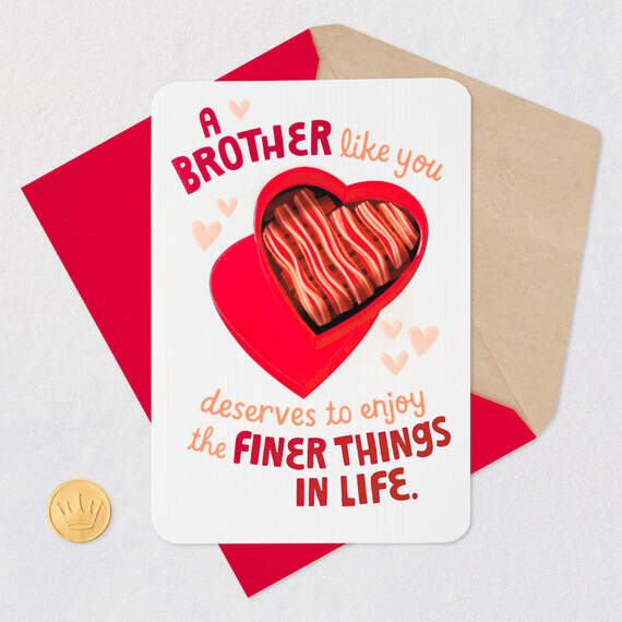 Treat Yourself Valentine's Day Card for Brother, , large image number 5