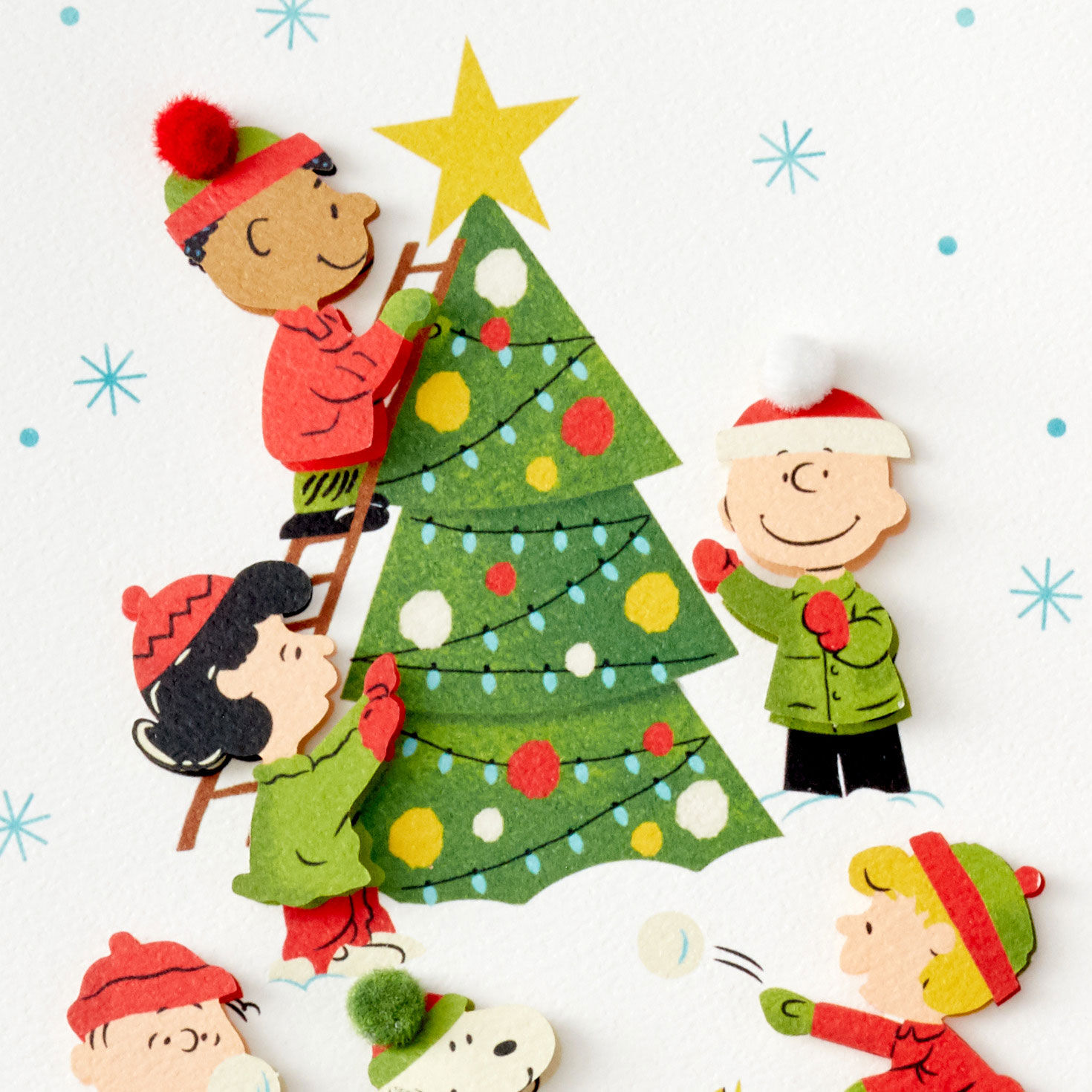 Peanuts&reg; Christmas Tree Decorating Boxed Christmas Cards, Pack of 10, , large image number 5